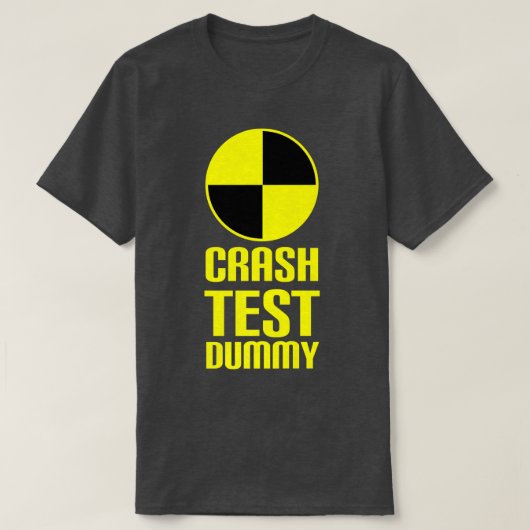 T-shirt Crash Test Dummy Costume de Dernière minute drôle (Design devant)