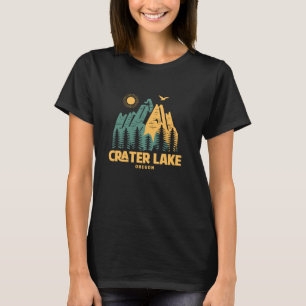 T-shirt Crater Lake Mountains Oregon Randonnée Outdoors Vi