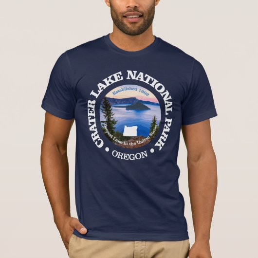 T-shirt Crater Lake NP (rd)2 (Devant)