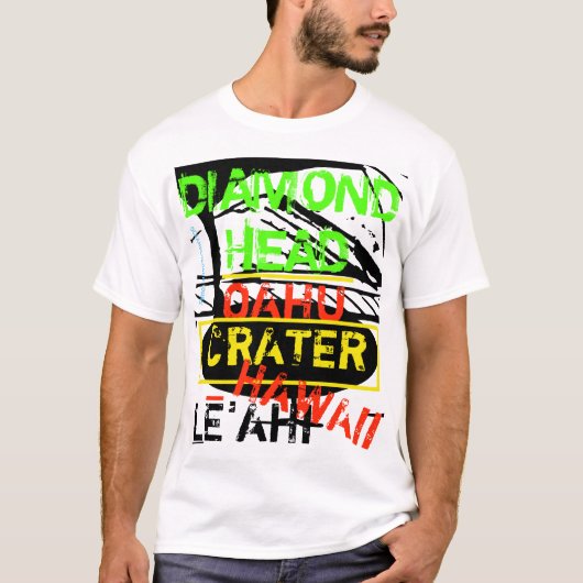 T-SHIRT CRATÈRE DIAMOND HEAD (Devant)
