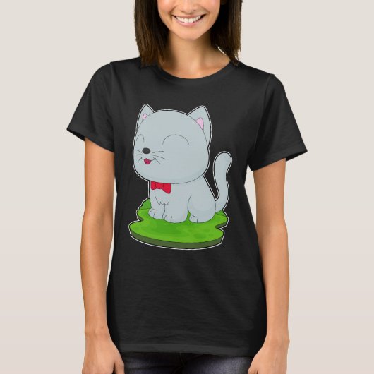 T-shirt Cravate Cat Bow (Devant)