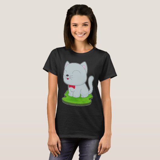 T-shirt Cravate Cat Bow (Devant entier)