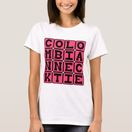 T-shirt Cravate Colombienne, Méthode d'Exécution (Devant)