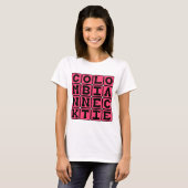 T-shirt Cravate Colombienne, Méthode d'Exécution (Devant entier)