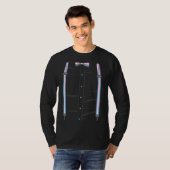 T-shirt Cravate de l'anneau de drapeau transversal Suspend (Devant entier)