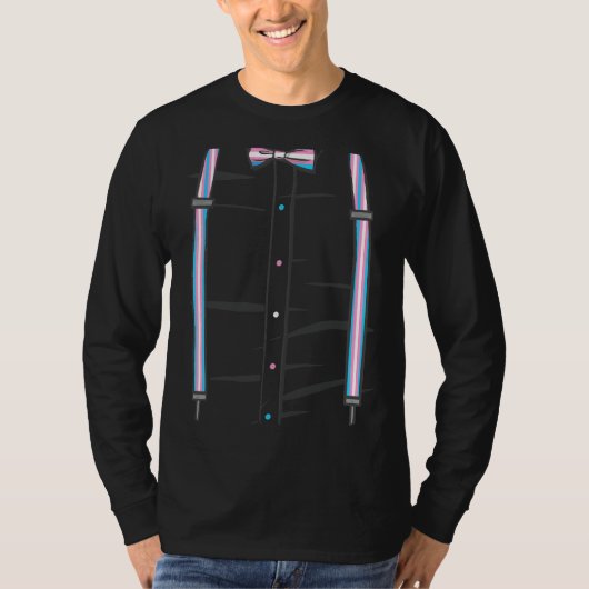 T-shirt Cravate de l'anneau de drapeau transversal Suspend (Devant)