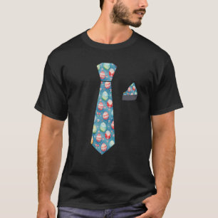 T-shirt Cravate drôle de lapin de Pâques pour garçons enfa