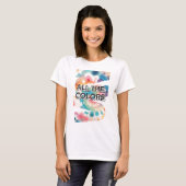 T-shirt Cravate-Dye Retro Pastel Design (Devant entier)