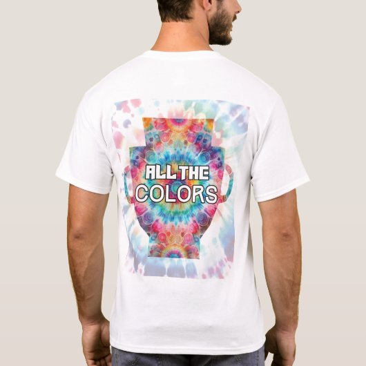 T-shirt Cravate-Dye Retro Trophée Conception (Dos)