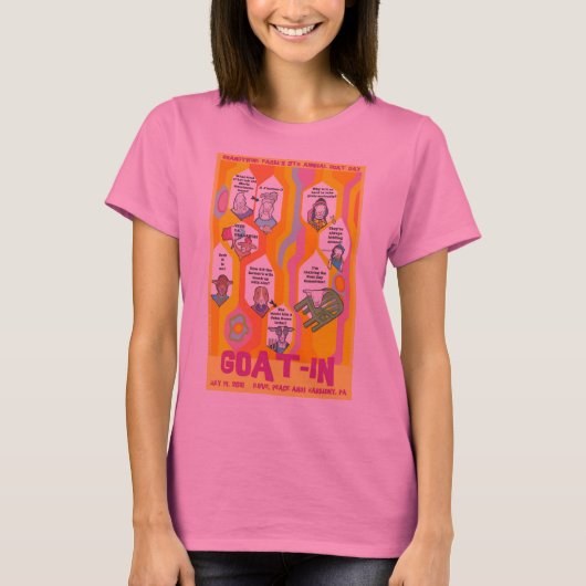T-shirt Cravate-Dye Spirale-Chèvre (Devant)