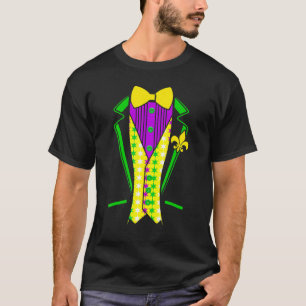 T-shirt Cravate en tissu drôle de costume smoking paresseu