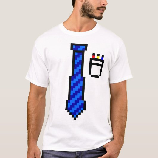 T-shirt Cravate Pixel avec poche (Devant)