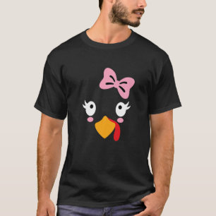 T-shirt Cravate rose Bow Turquie Face Thanksgiving Garçons