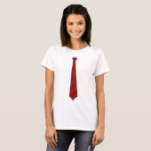 T-shirt Cravate rouge (Devant entier)