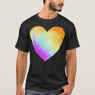 T-shirt cravate teinture coeur 1