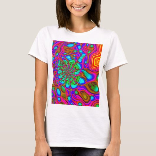 T-shirt Cravate-teinture de couleur (Devant)