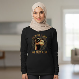 T-shirt Cravate ton chameau et fais confiance à Allah