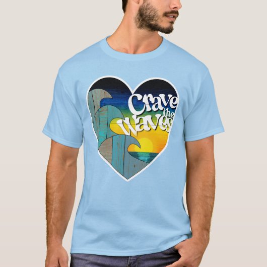 T-shirt Crave les vagues (Devant)