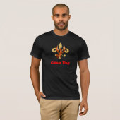T-shirt Craw Dat ! Fleur de Lis, Crawfish Kick Dat (Devant entier)