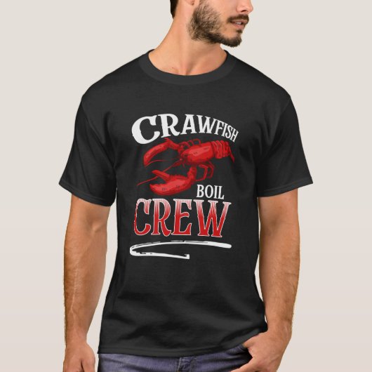 T-shirt Crawfish Boil Crew Crayfish (Devant)