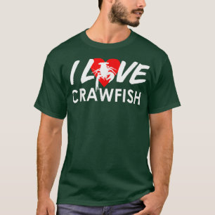 T-shirt Crawfish Boil Funny I Love Seafood Festival Retro