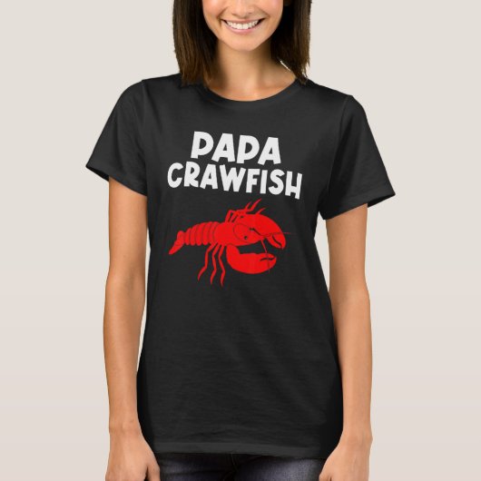 T-shirt Crawfish Papa Hommes Crayfish Crawfish Manger (Devant)