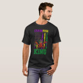T-shirt Crawfish Perles King Mardi Gras Drapeau Dab Kids T (Devant entier)