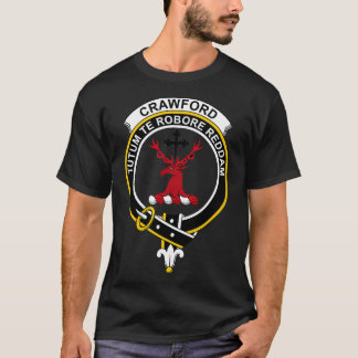 T-shirt Crawford Crest Tartan Clan écossais