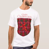 T-shirt Crawford Tartan Scottish Plaid Lion Rampant (Devant)