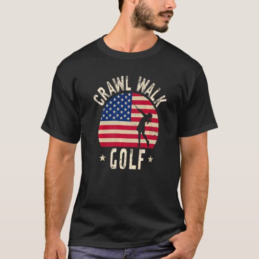 T-shirt Crawl Walk Golf Club Girl Fedy Buddy (Devant)