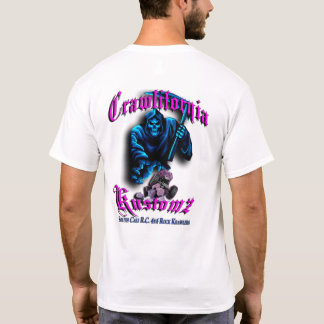 T-shirt Crawlifornia Kustomz rose et bleu