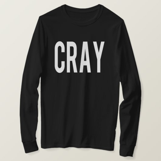 T-shirt Cray Black LS Tee (Design devant)