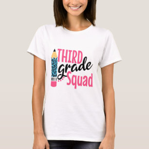 T-shirt Crayon 100 jours de troisième année pour fille éco