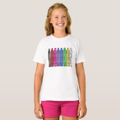 T-shirt Crayon couleur (Devant entier)