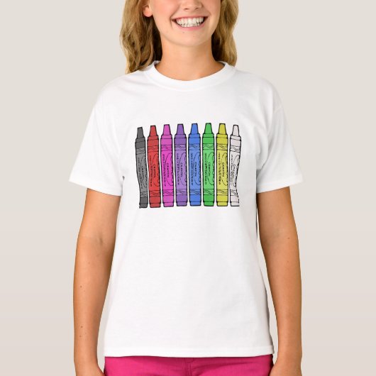 T-shirt Crayon couleur (Devant)