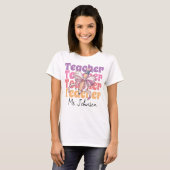 T-shirt Crayon de l'enseignant personnalisé Coquette Bow (Devant entier)