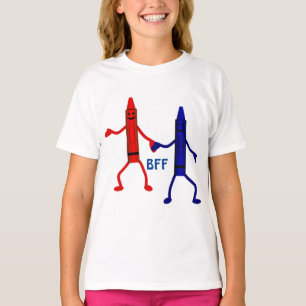 T-shirt Crayon Friends BFF