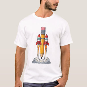 T-shirt Crayon Fusée