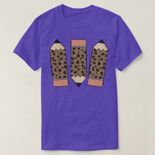 T-shirt crayon léopard (Design devant)