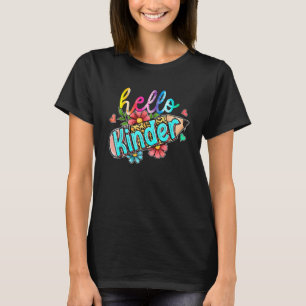 T-shirt Crayon Leopard Bonjour maternelle Retour À L'École