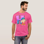 T-shirt Crayon Shin-chan FUN STUDY A to Z H one (Devant entier)