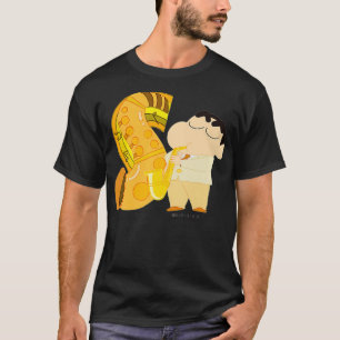 T-shirt Crayon Shin-chan FUN STUDY A to Z S Premium