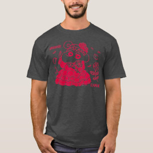 T-shirt Crayon Shin-chan Himawari et flamenco