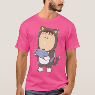 T-shirt Crayon Shin-chan Kitten Play party Bo-chan