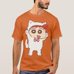T-shirt Crayon Shin-chan Kitten Play party Nene-chan