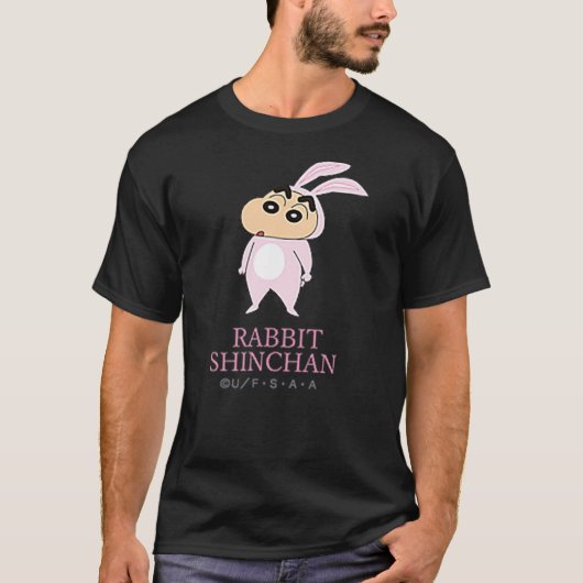 T-shirt Crayon Shin-Chan Rabbit Shin-chan One Point (Devant)