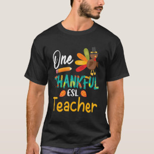 T-shirt Crayon Turquie pèlerin Thanksgiving One Thanksgivi