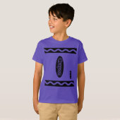 T-shirt Crayon violet boîte Halloween groupe de fête costu (Devant entier)