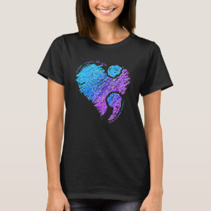 T-shirt Crayons Cassés Colorent Encore Prévention du Suici
