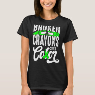 T-shirt Crayons cassés Couleur encore Sensibilisation à la